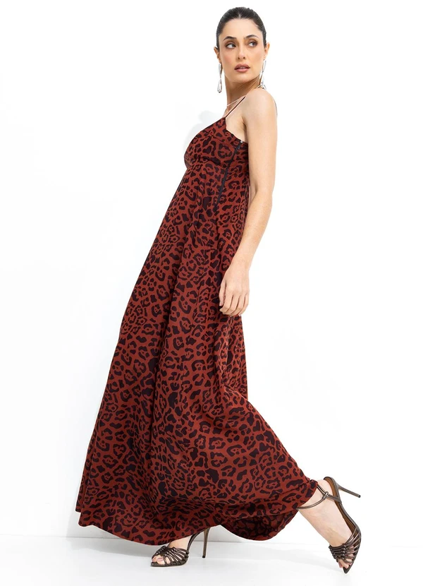 Colcci - Vestido Jacquard Marrom 4