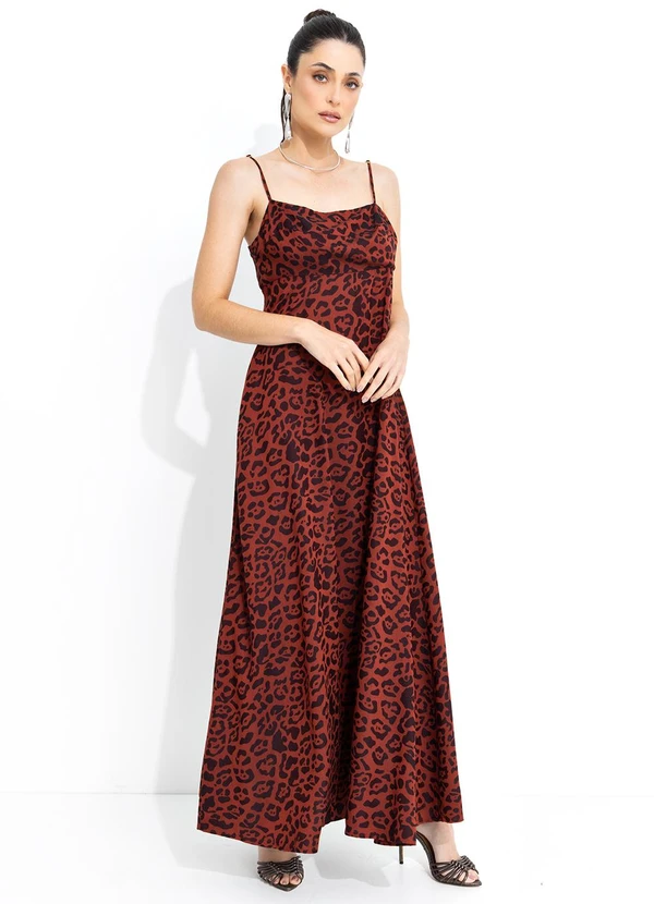 Colcci - Vestido Jacquard Marrom 7