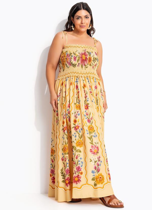 Farm - Vestido Lastex Floral Mari Amarelo 6