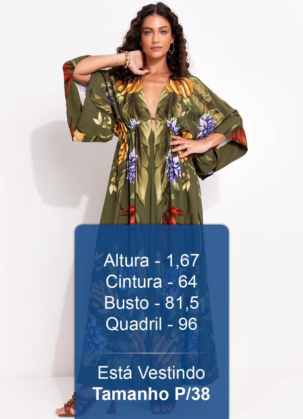Farm - Vestido Lenço Tropical Verde 5