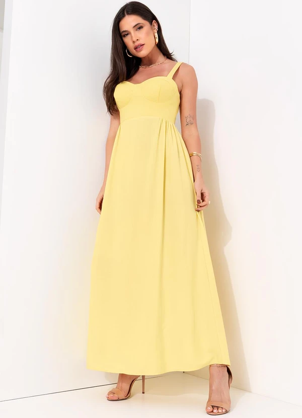 Colcci - Vestido Linho Amarelo 3