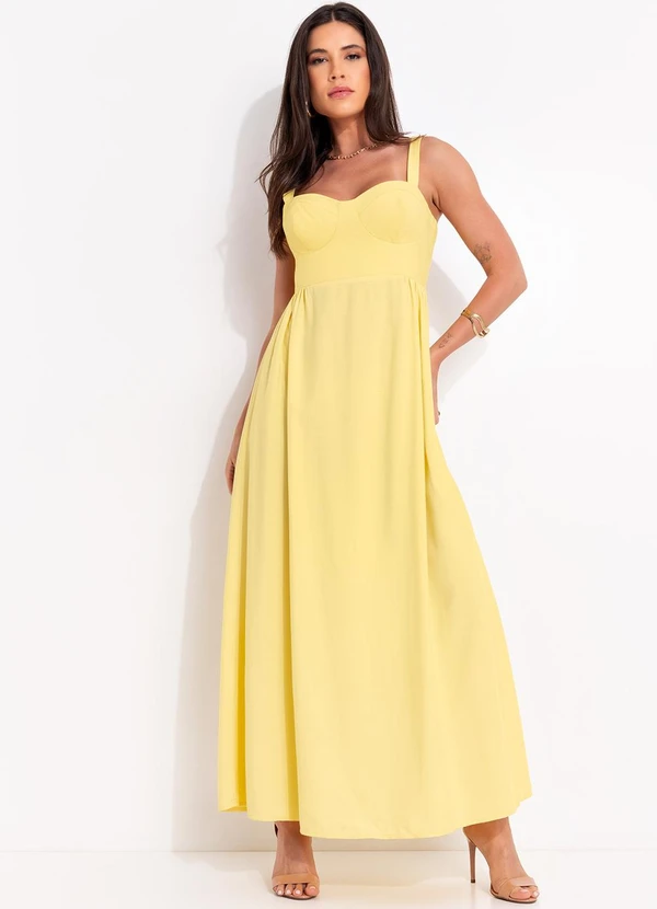 Colcci - Vestido Linho Amarelo 4