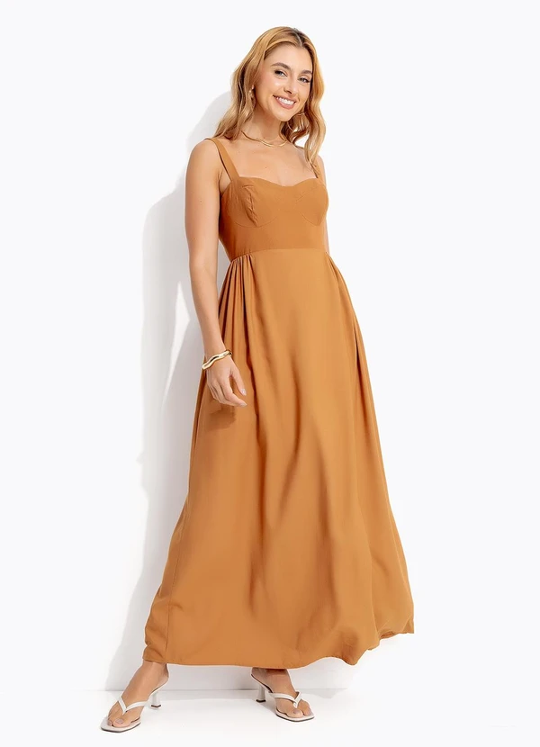 Colcci - Vestido Linho Marrom 3