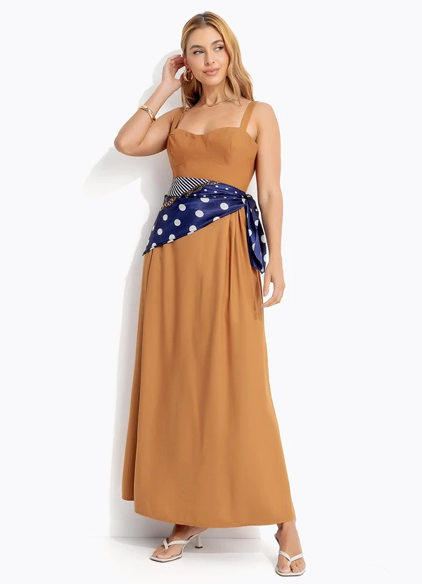 Colcci - Vestido Linho Marrom 7