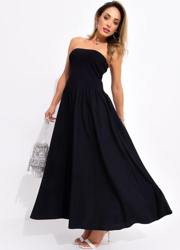 Forum - Vestido Linho Preto