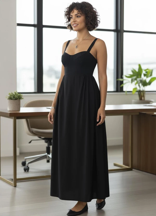 Colcci - Vestido Linho Preto 3