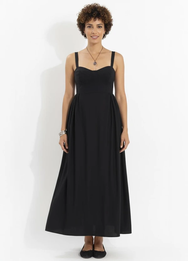 Colcci - Vestido Linho Preto 5