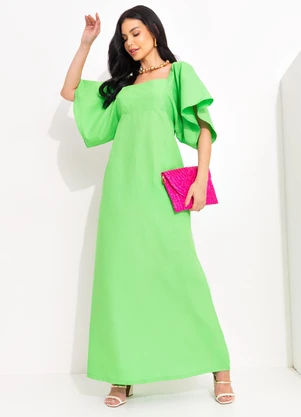 Forum - Vestido Linho Verde - FORUM