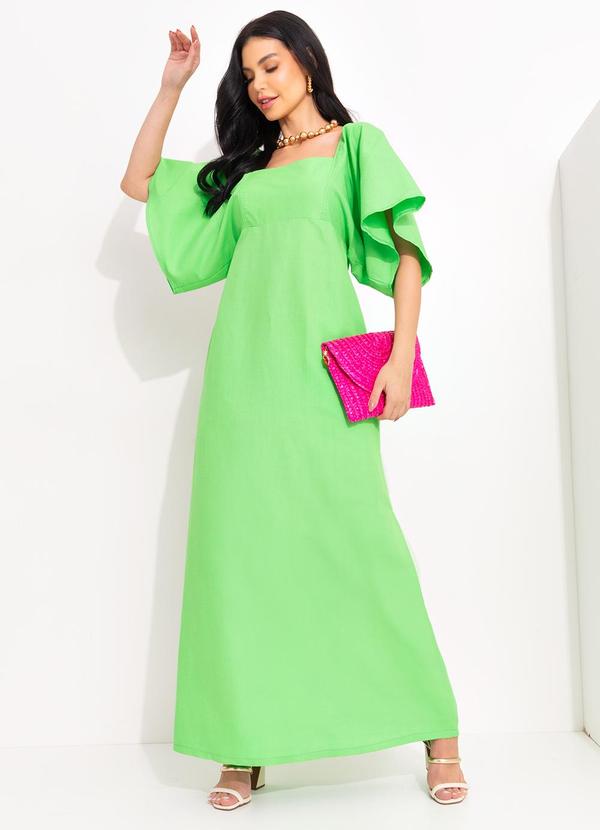 Forum - Vestido Linho Verde