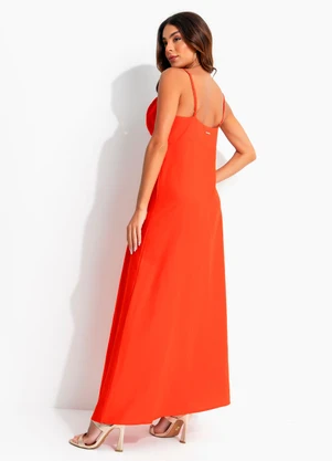 Colcci - Vestido Linho Vermelho - COLCCI