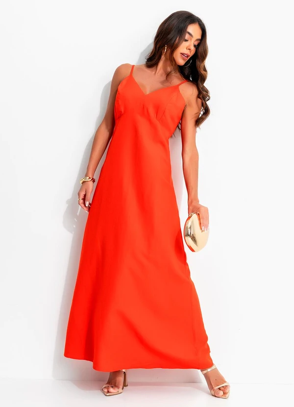 Colcci - Vestido Linho Vermelho 5