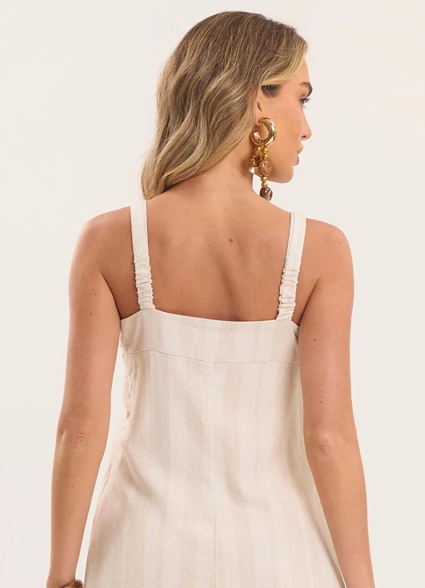 Doce Trama - Vestido Listrado Celebration Branco 5