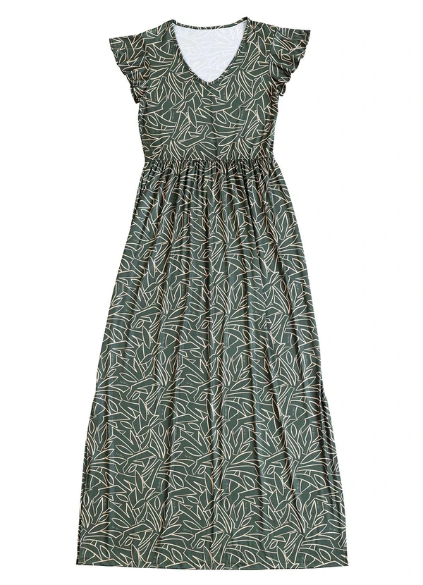 Soft Bonni - Vestido Longo Adulto Feminino Verde