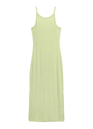 Marialícia - Vestido Longo Alca Fina Comfy Verde - MARIALÍCIA