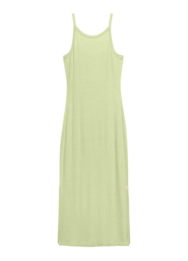 Marialícia - Vestido Longo Alca Fina Comfy Verde