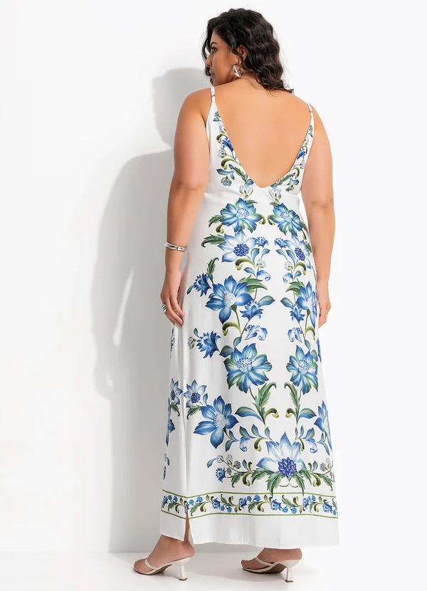 Farm - Vestido Longo Alcinha Laura Off White 11