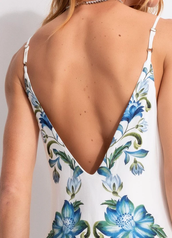 Farm - Vestido Longo Alcinha Laura Off White 8