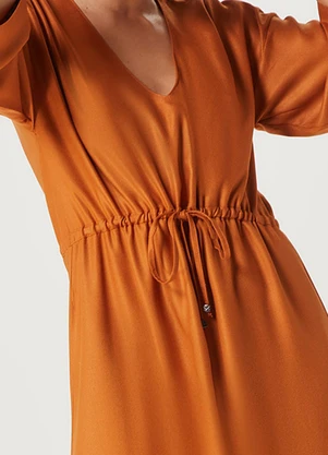Hering - Vestido Longo Amarelo - HERING
