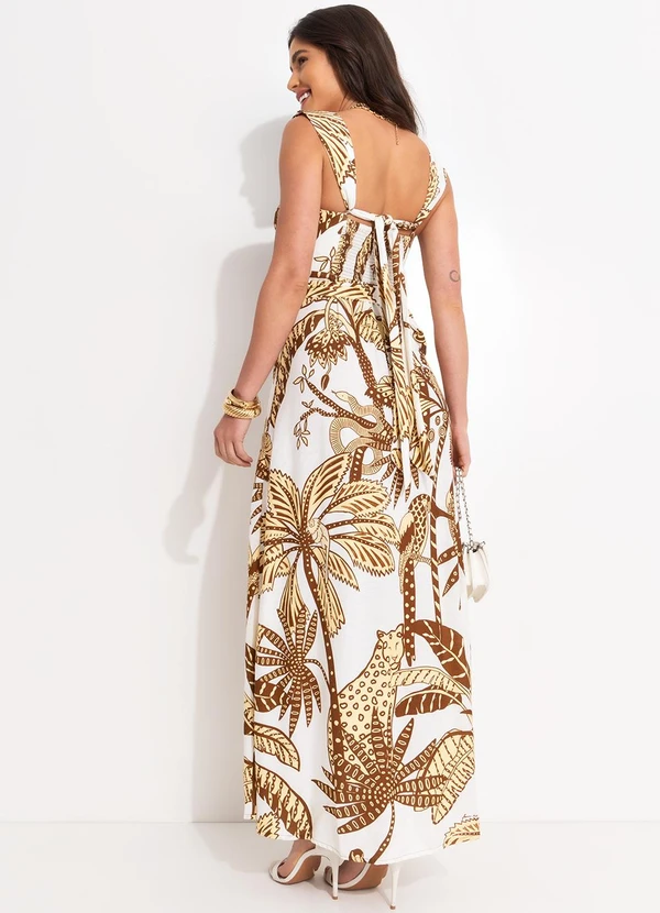 Farm - Vestido Longo Amazônia Bege 2
