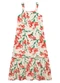 Malwee - Vestido Longo Amplo Floral Branco - variação: Branco