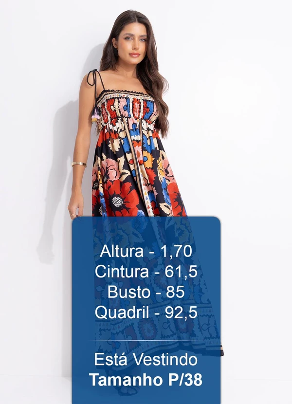 Farm - Vestido Longo Antuerpia Lenço Preto 6