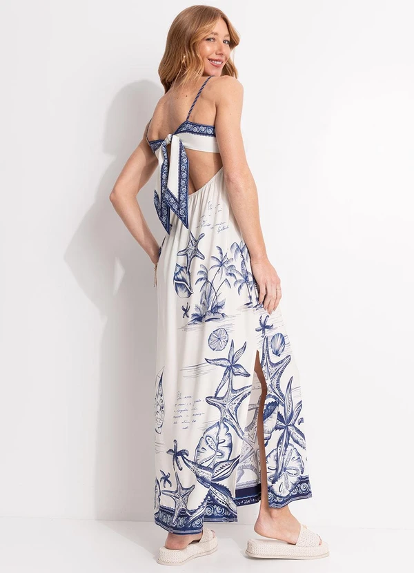 Farm - Vestido Longo Aventureiro Bege 2