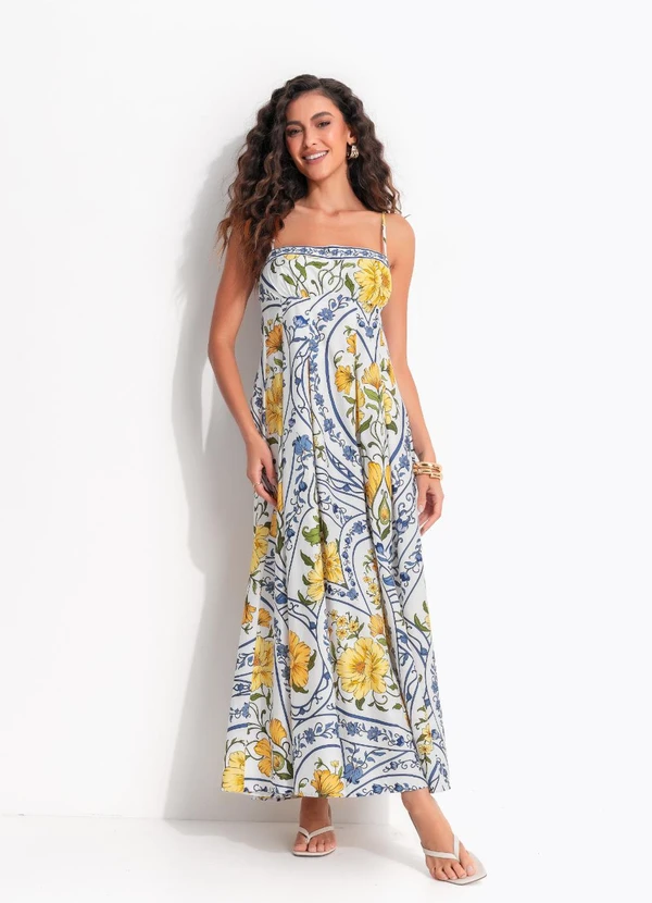 Farm - Vestido Longo Boho do Amor Off White