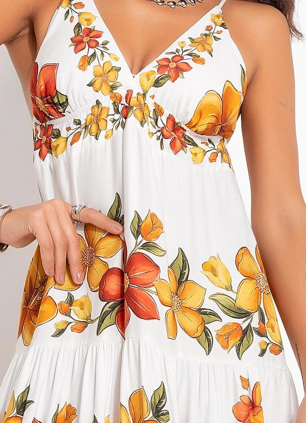 Farm - Vestido Longo Bosque Chic Off White 7