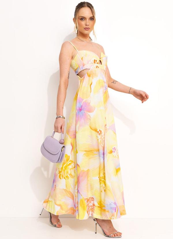 Farm - Vestido Longo Caribe Off White