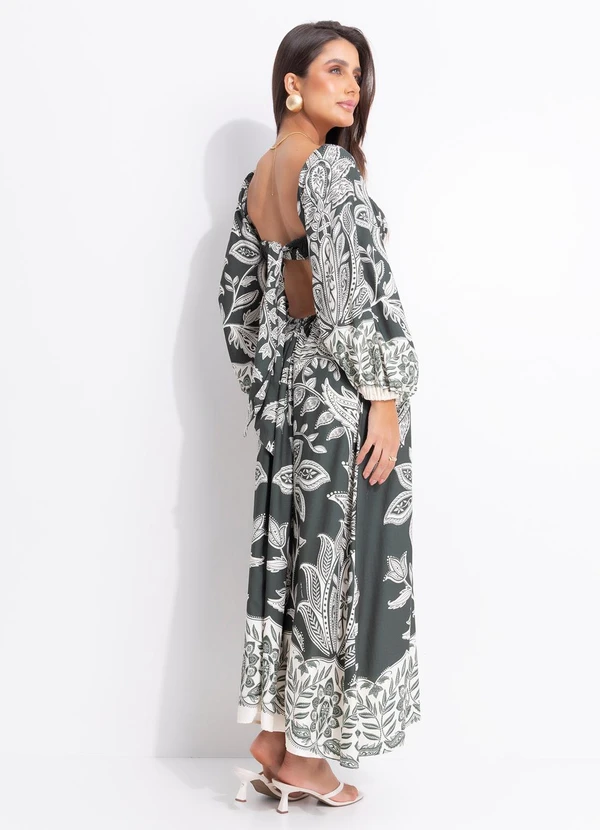 Farm - Vestido Longo Céu de Arara Verde 2