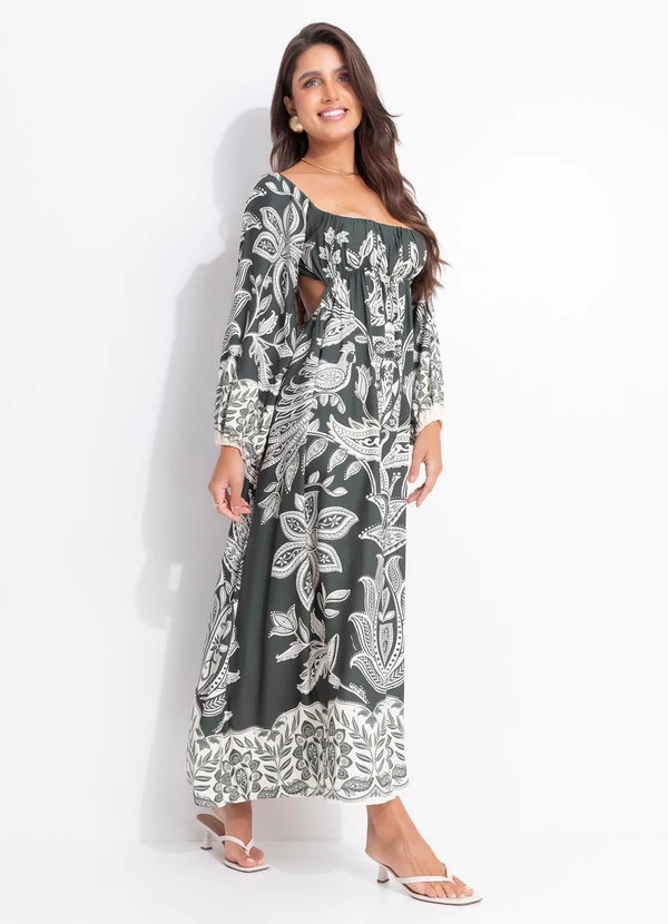 Farm - Vestido Longo Céu de Arara Verde 3