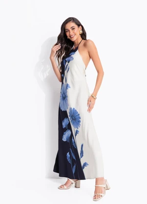 Farm - Vestido Longo Ciana Preto - FARM