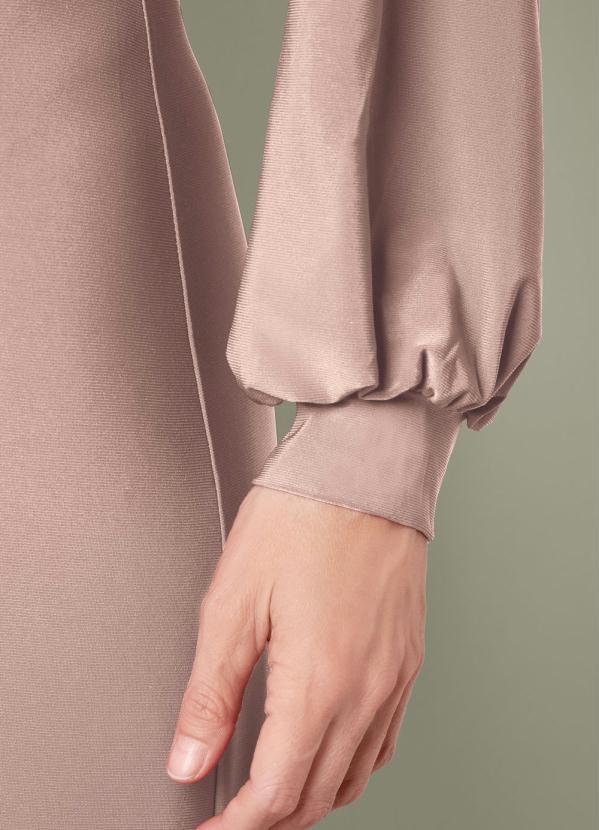 bonprix - Vestido Longo com Abertura Rosê 4