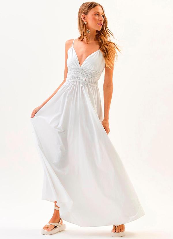 Carlota Costa - Vestido Longo com Conchas Branco