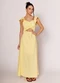 Sofie - Vestido Longo com Recorte e Amarração Amarelo - variação: Amarelo