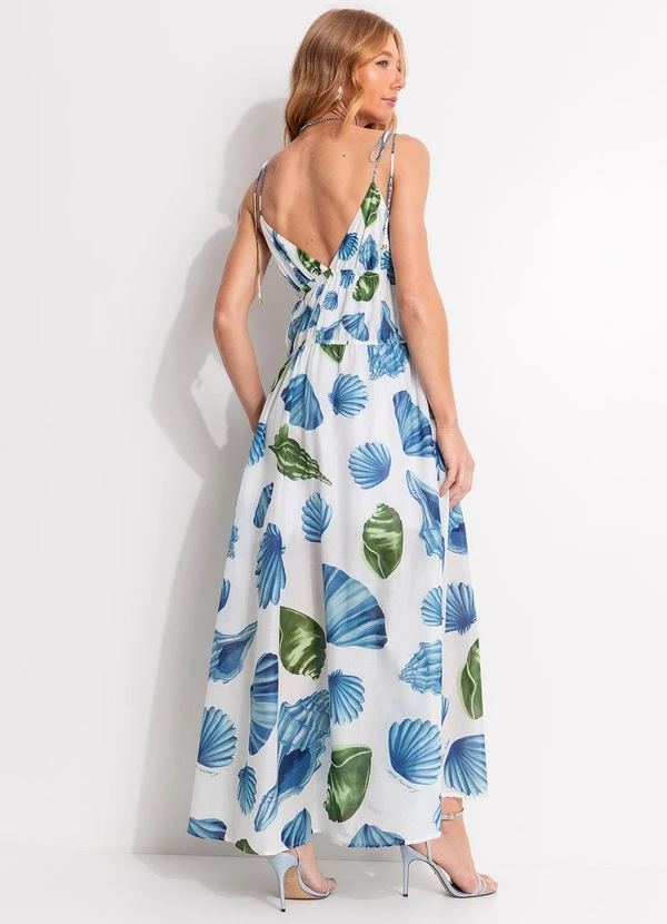 Farm - Vestido Longo Concha Litoral Off White 2