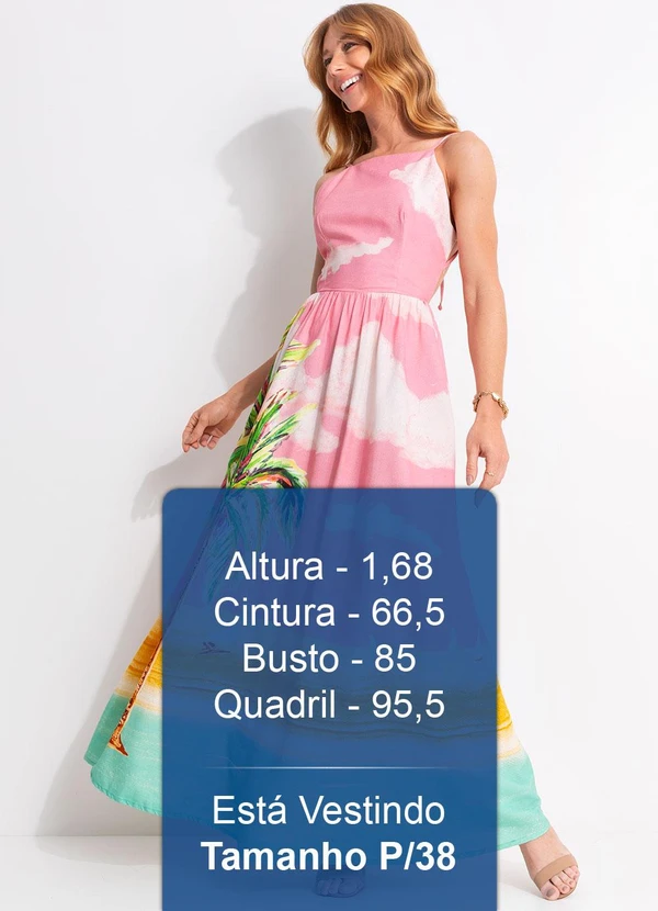 Farm - Vestido Longo Coqueirão Rosa 5