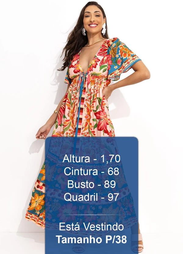 Farm - Vestido Longo Cor da Flor Rosa 5