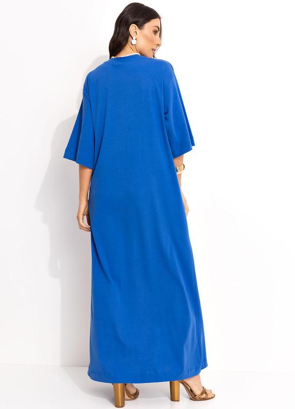 Farm - Vestido Longo Cropped Azul 9