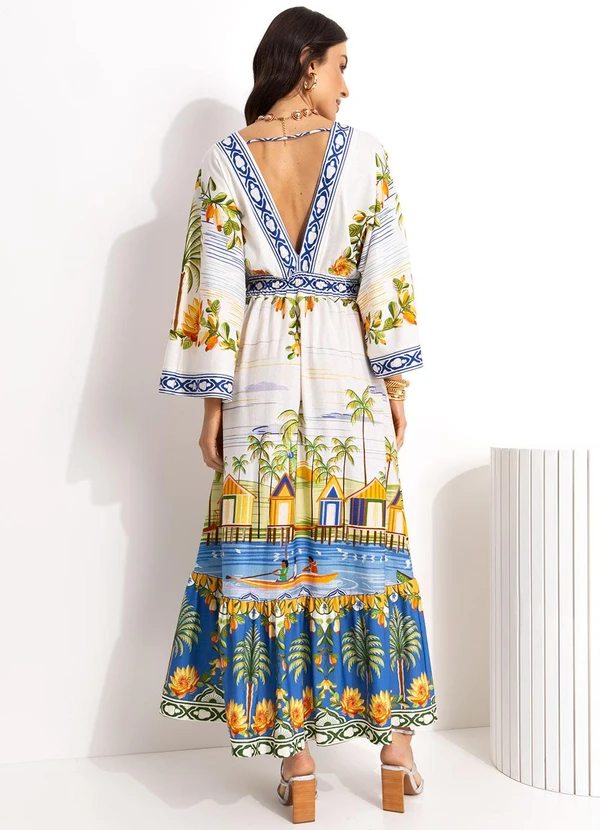 Farm - Vestido Longo Cropped  Off White 2