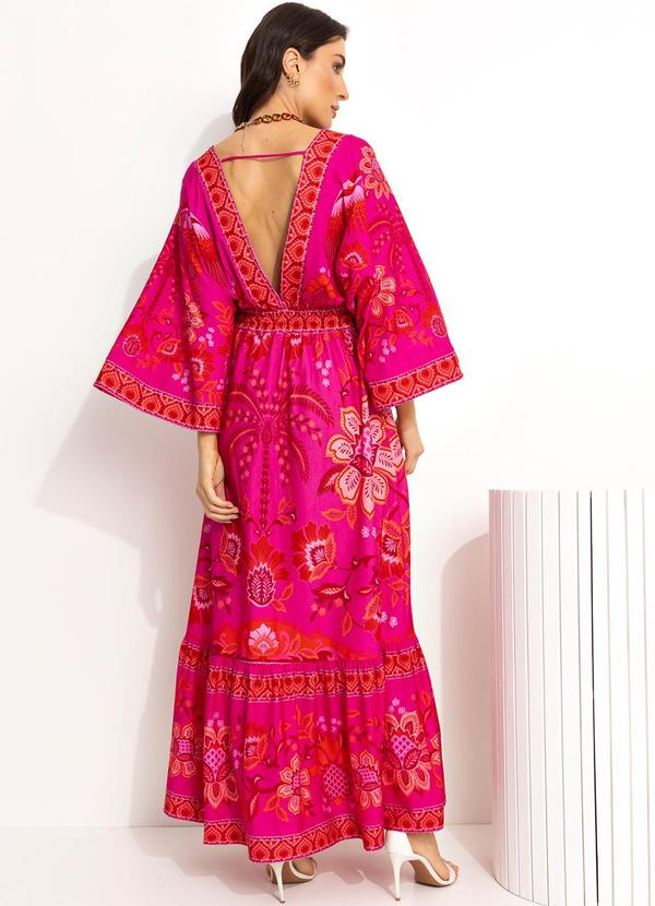 Farm - Vestido Longo Cropped Rosa 2