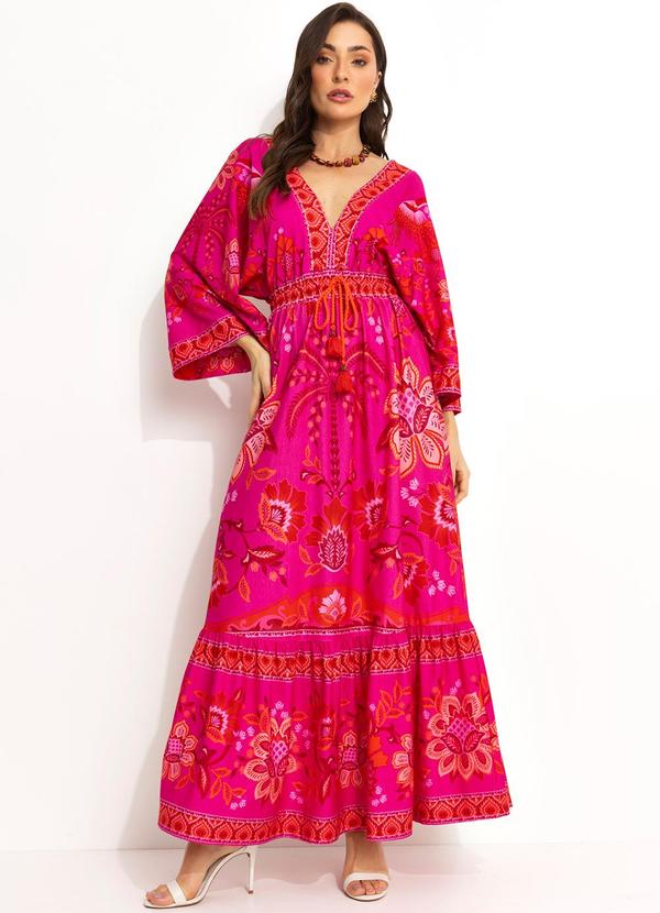 Farm - Vestido Longo Cropped Rosa 3