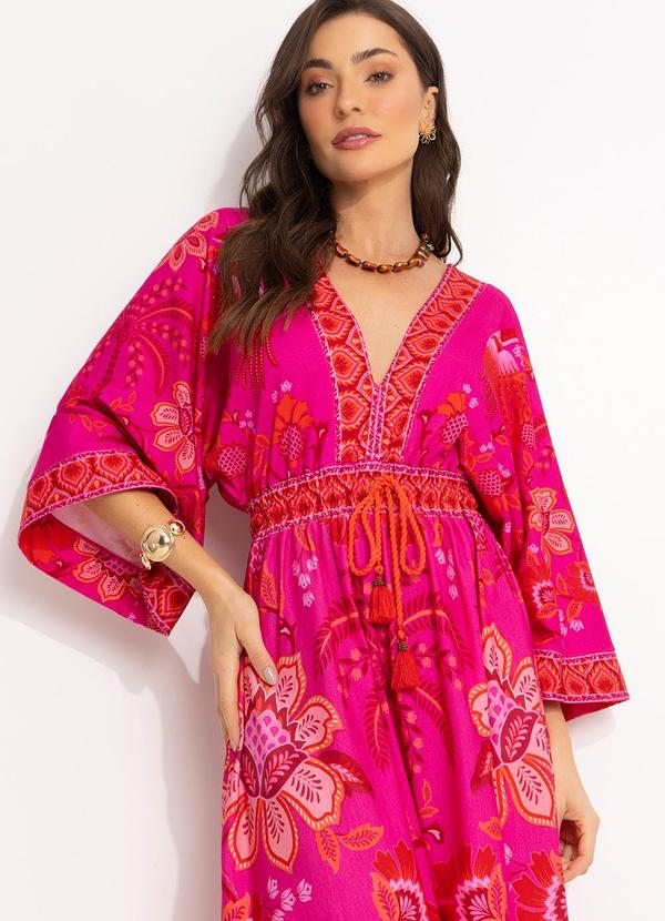 Farm - Vestido Longo Cropped Rosa 4