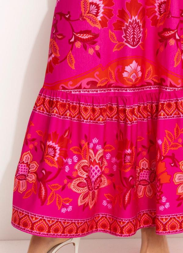 Farm - Vestido Longo Cropped Rosa 6