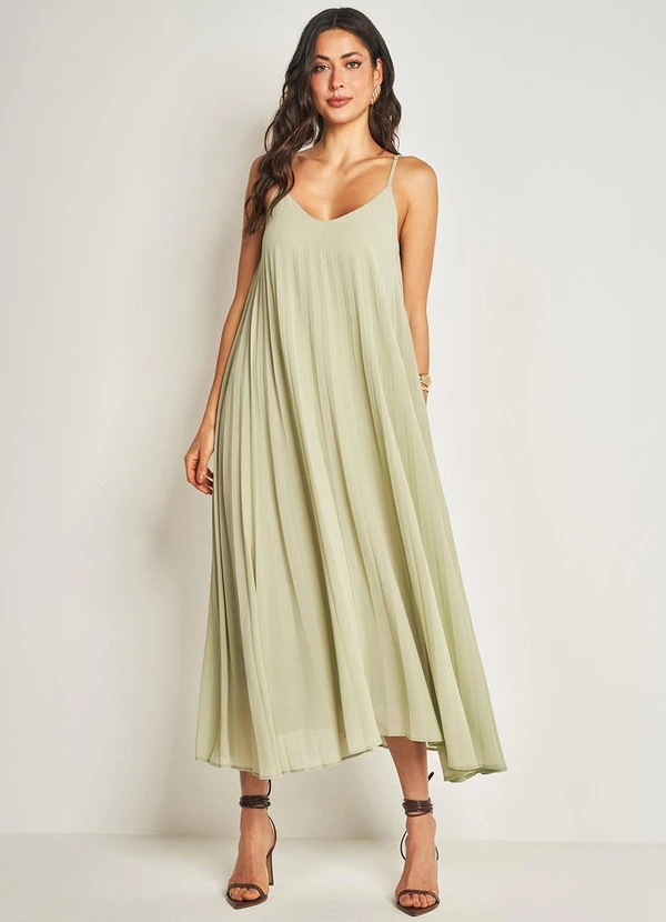 Doce Trama - Vestido Longo de Alça Verde 3