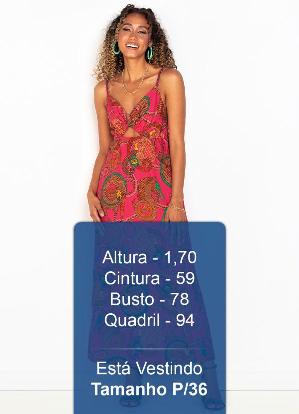 Colcci - Vestido Longo de Tricoline Rosa 5