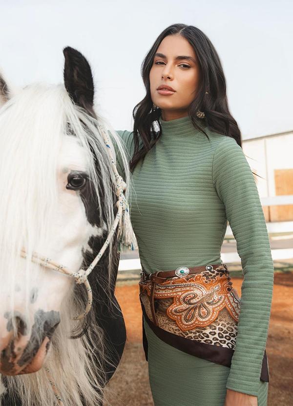 Use Modo - Vestido Longo Decote Costas Verde