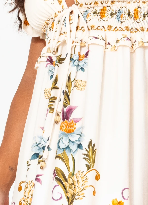 Farm - Vestido Longo Delicadeza de Verão Off White 8