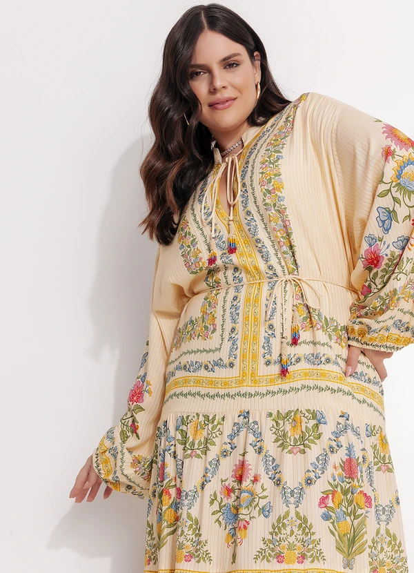 Farm - Vestido Longo Elisa Amarelo 2