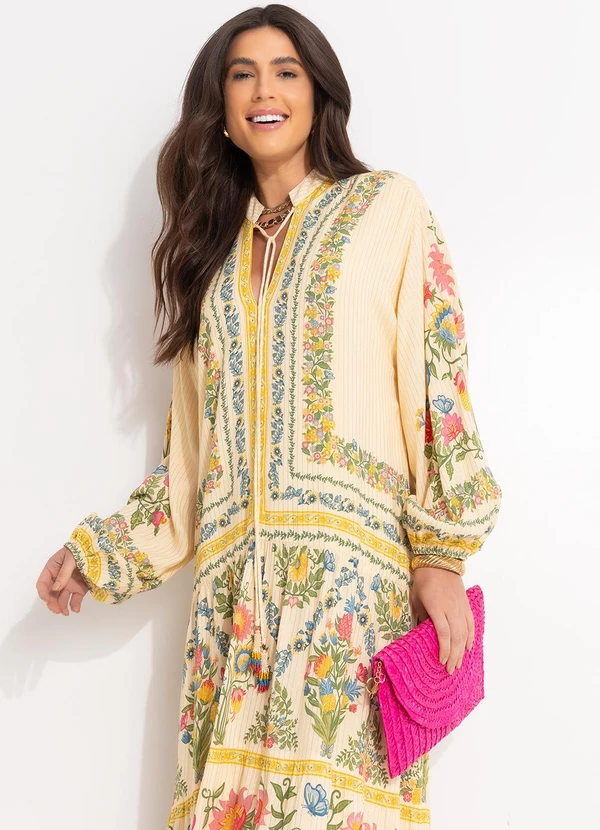 Farm - Vestido Longo Elisa Amarelo 8